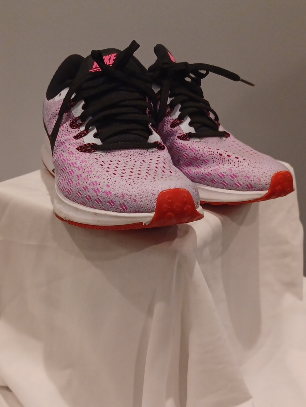 Nike Women's Pink, Black & Orange Running Shoes